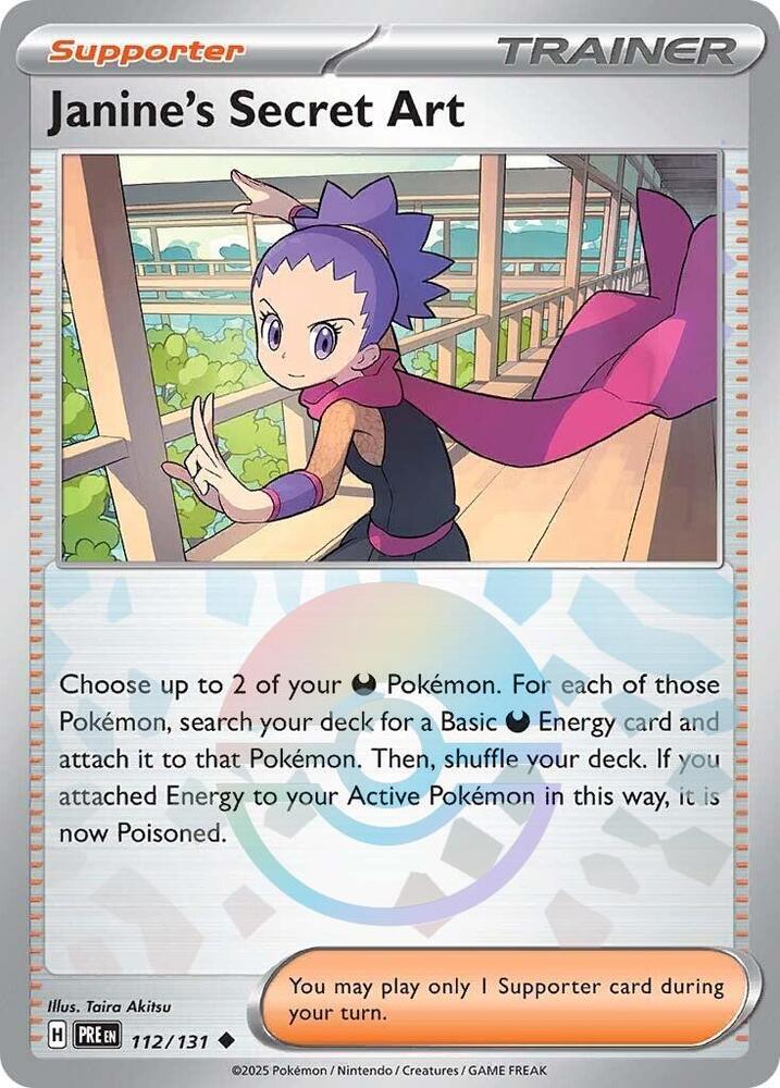 Janine's Secret Art (112/131) (Poke Ball Pattern) [Scarlet & Violet: Prismatic Evolutions] | GnG Games