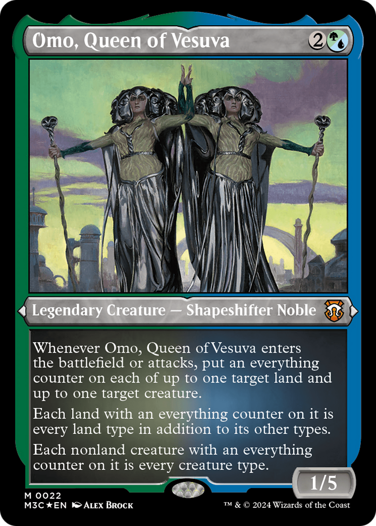 Omo, Queen of Vesuva (Foil Etched) [Modern Horizons 3 Commander] | GnG Games