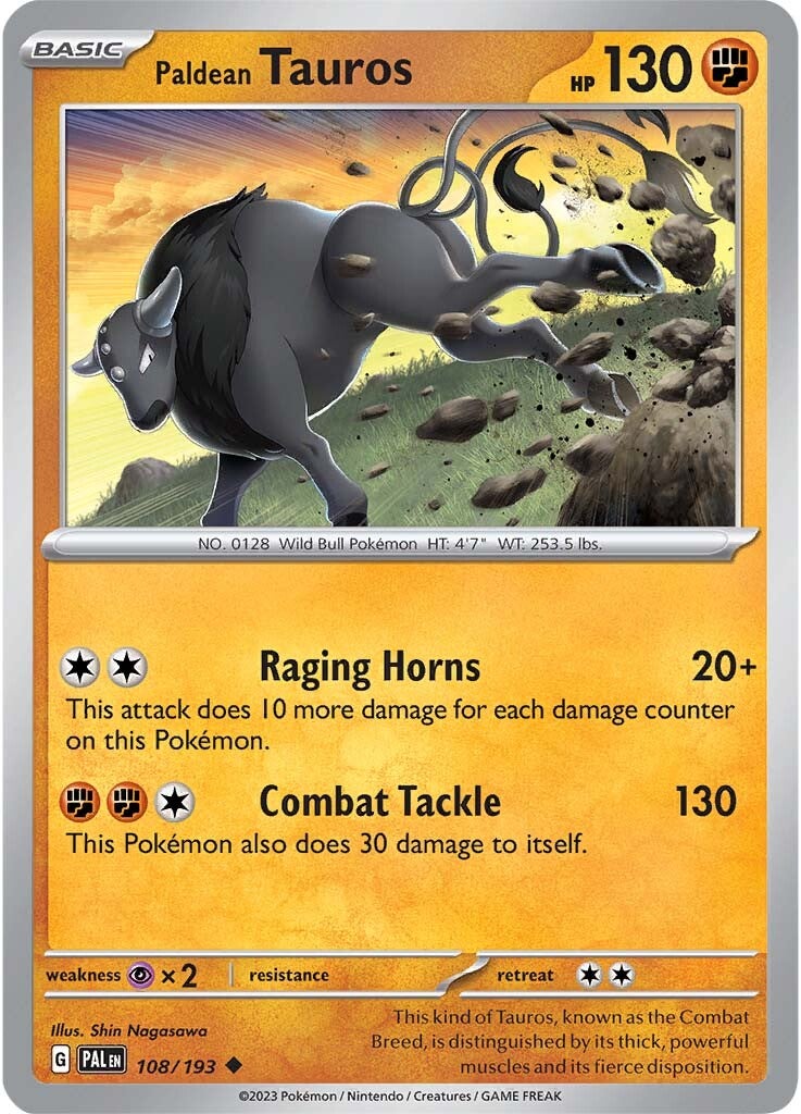 Paldean Tauros (108/193) [Scarlet & Violet: Paldea Evolved] | GnG Games