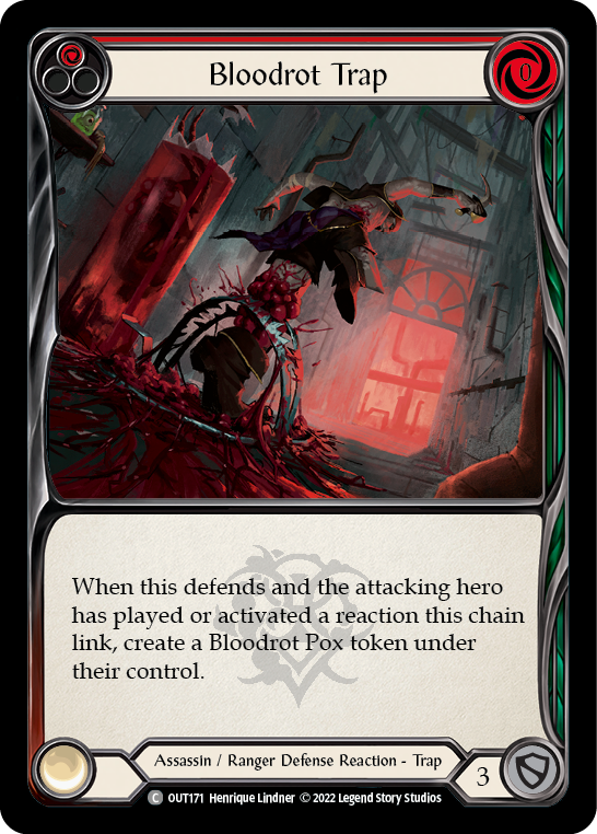 Bloodrot Trap (Red) [OUT171] (Outsiders)  Rainbow Foil | GnG Games