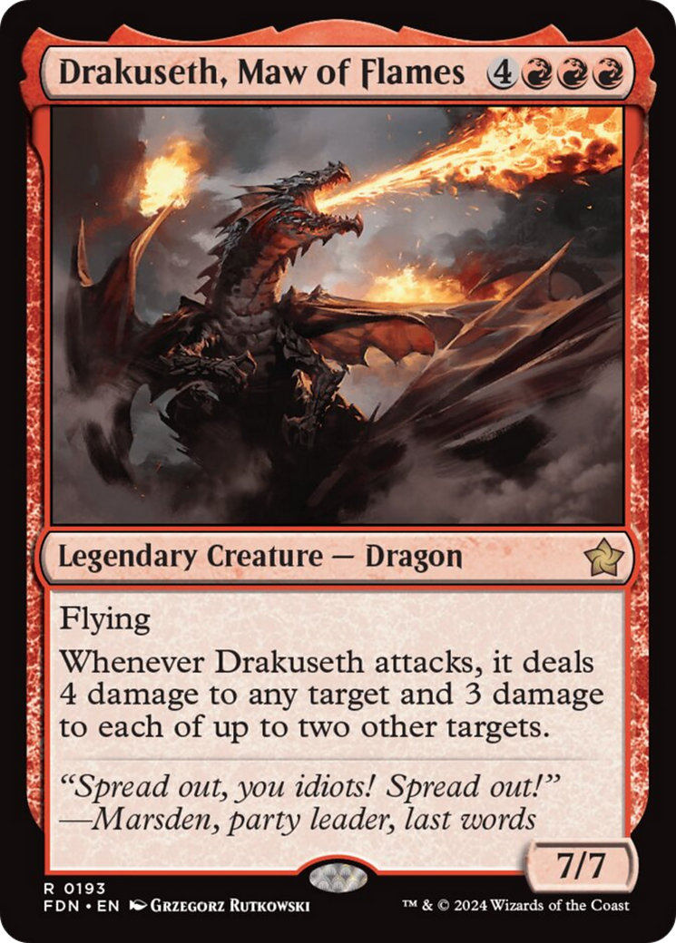 Drakuseth, Maw of Flames [Foundations] | GnG Games