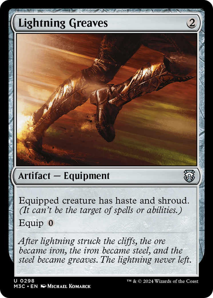 Lightning Greaves (Ripple Foil) [Modern Horizons 3 Commander] | GnG Games