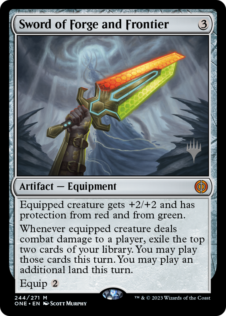 Sword of Forge and Frontier (Promo Pack) [Phyrexia: All Will Be One Promos] | GnG Games