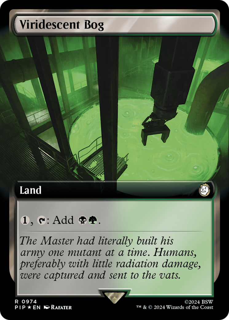 Viridescent Bog (Extended Art) (Surge Foil) [Fallout] | GnG Games