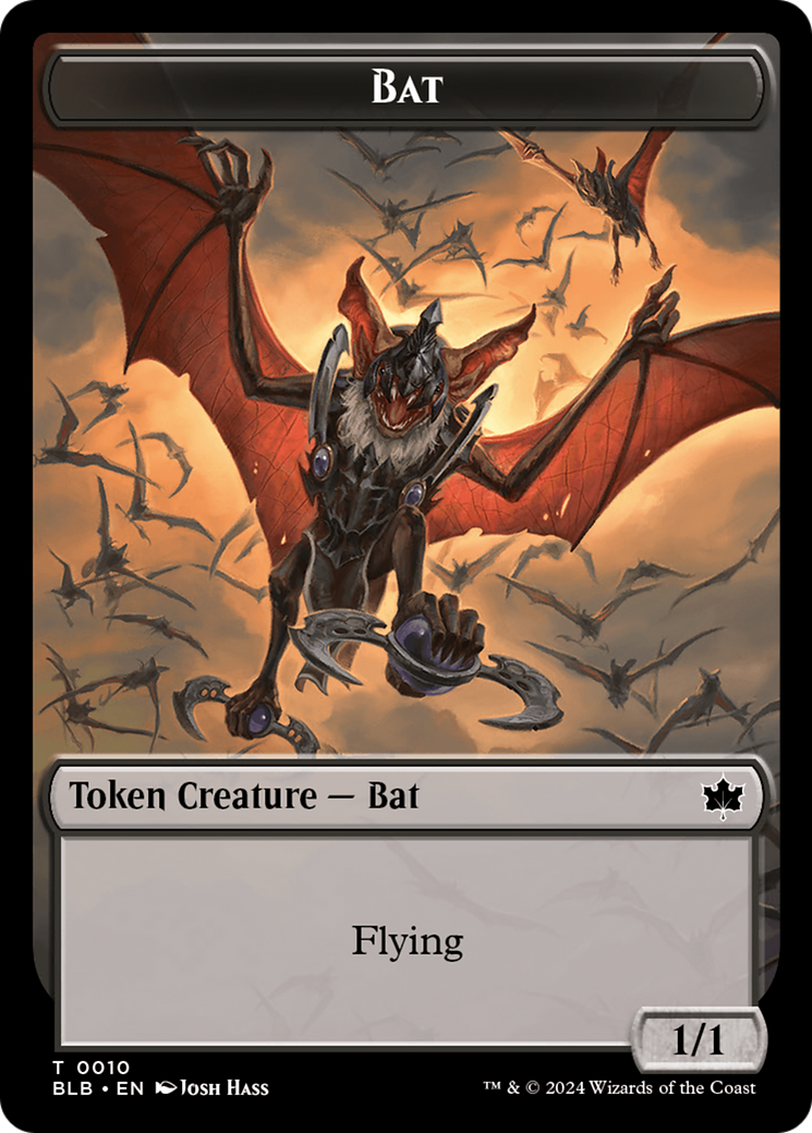 Bat // Intrepid Rabbit Double-Sided Token [Bloomburrow Tokens] | GnG Games