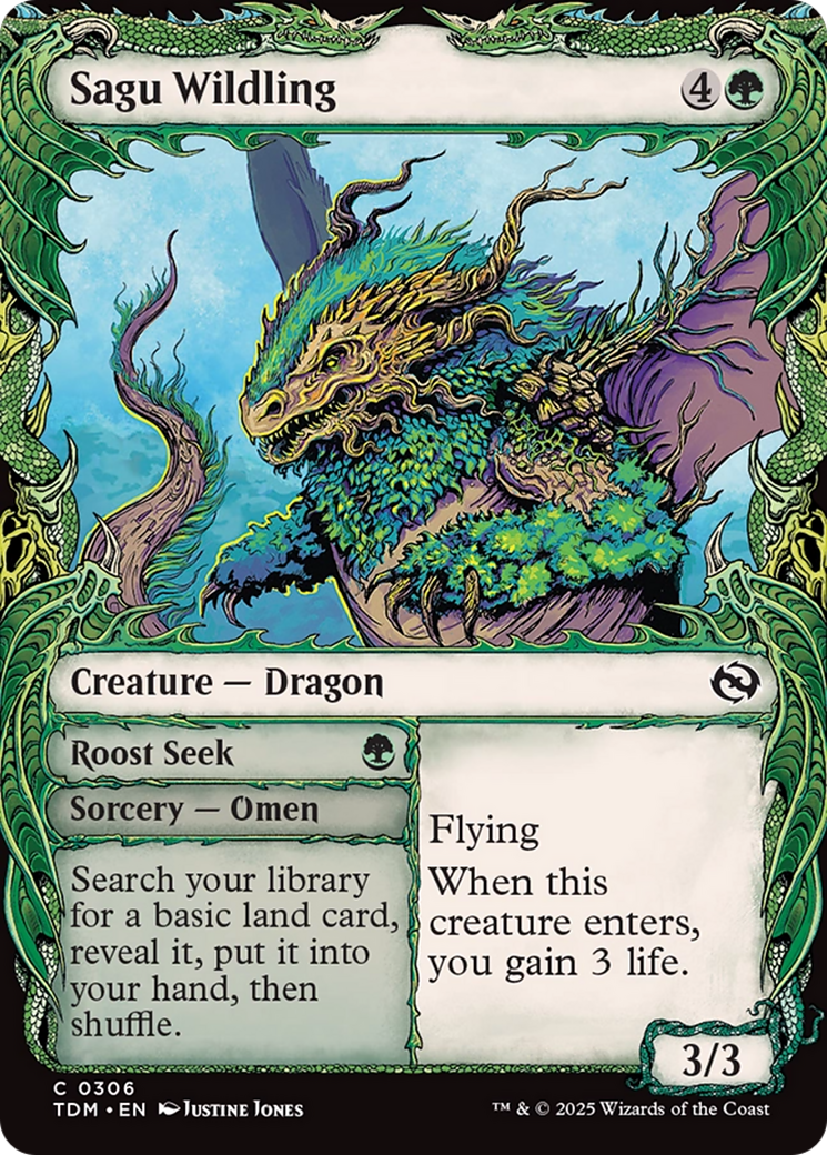 Sagu Wildling (Showcase) [Tarkir: Dragonstorm] | GnG Games