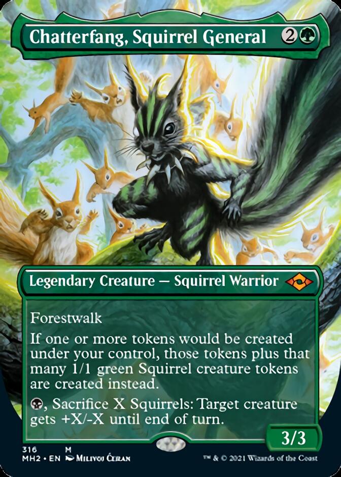 Chatterfang, Squirrel General (Borderless Alternate Art) [Modern Horizons 2] | GnG Games