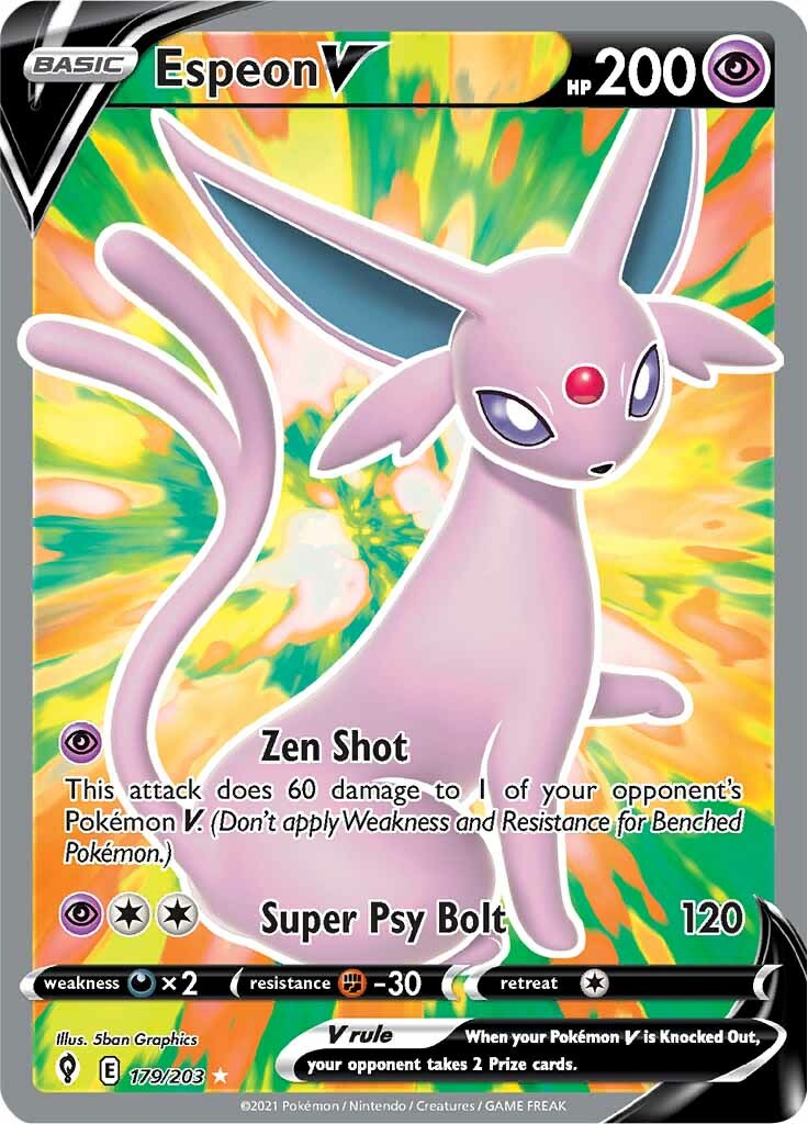 Espeon V (179/203) [Sword & Shield: Evolving Skies] | GnG Games