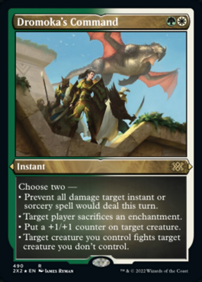 Dromoka's Command (Foil Etched) [Double Masters 2022] | GnG Games