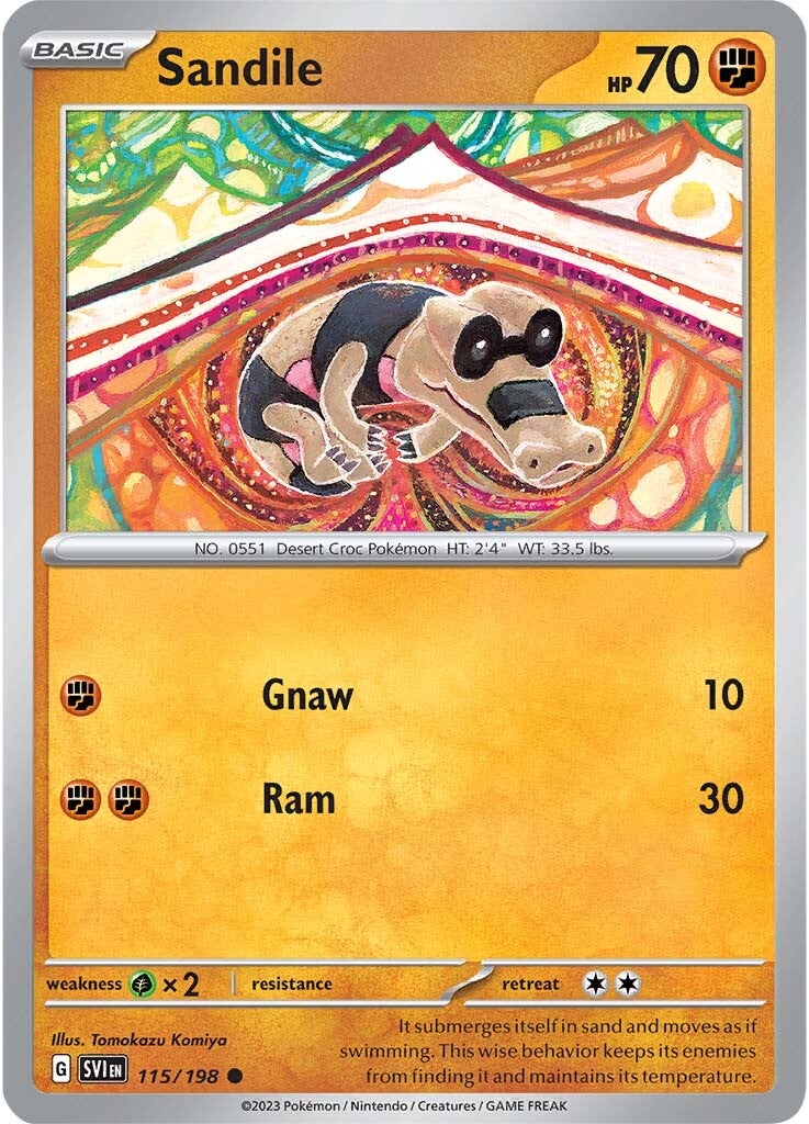 Sandile (115/198) [Scarlet & Violet: Base Set] | GnG Games