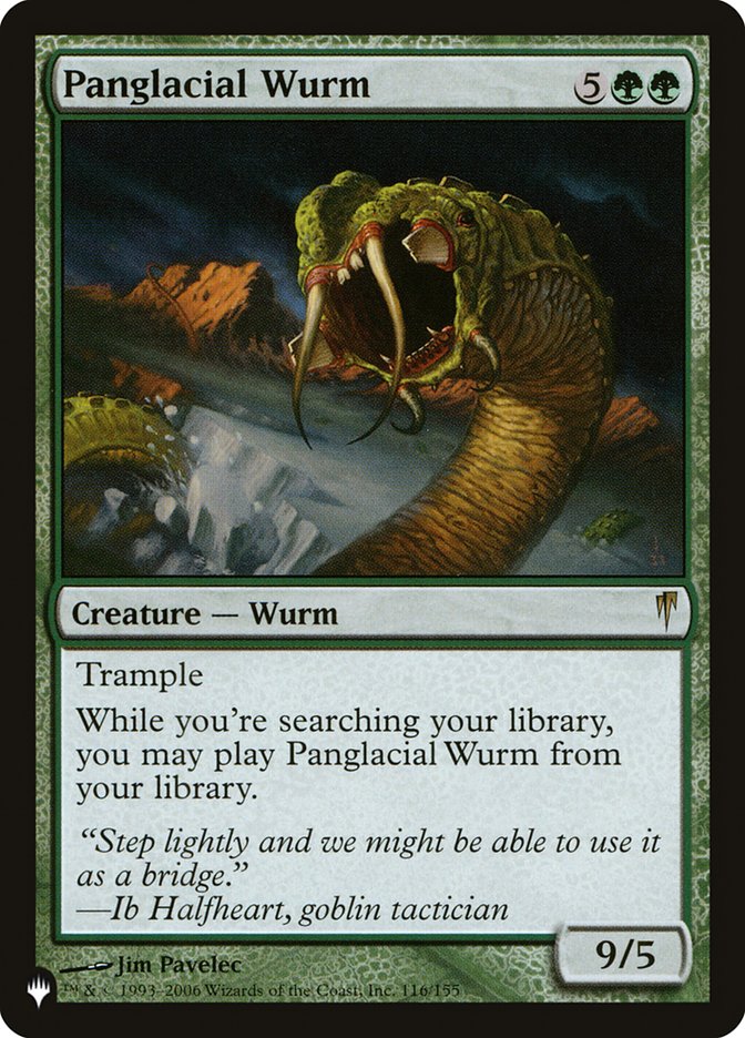 Panglacial Wurm [The List] | GnG Games