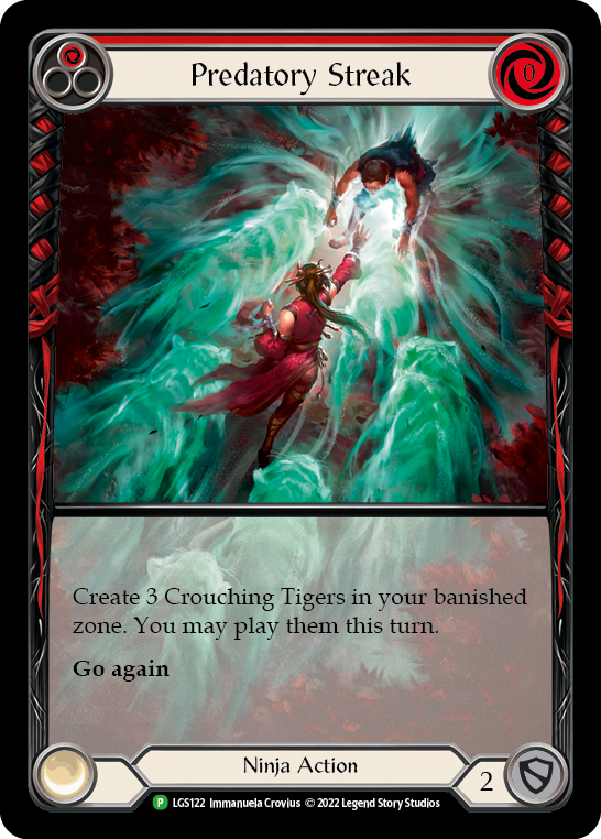 Predatory Streak (Red) [LGS122] (Promo)  Rainbow Foil | GnG Games