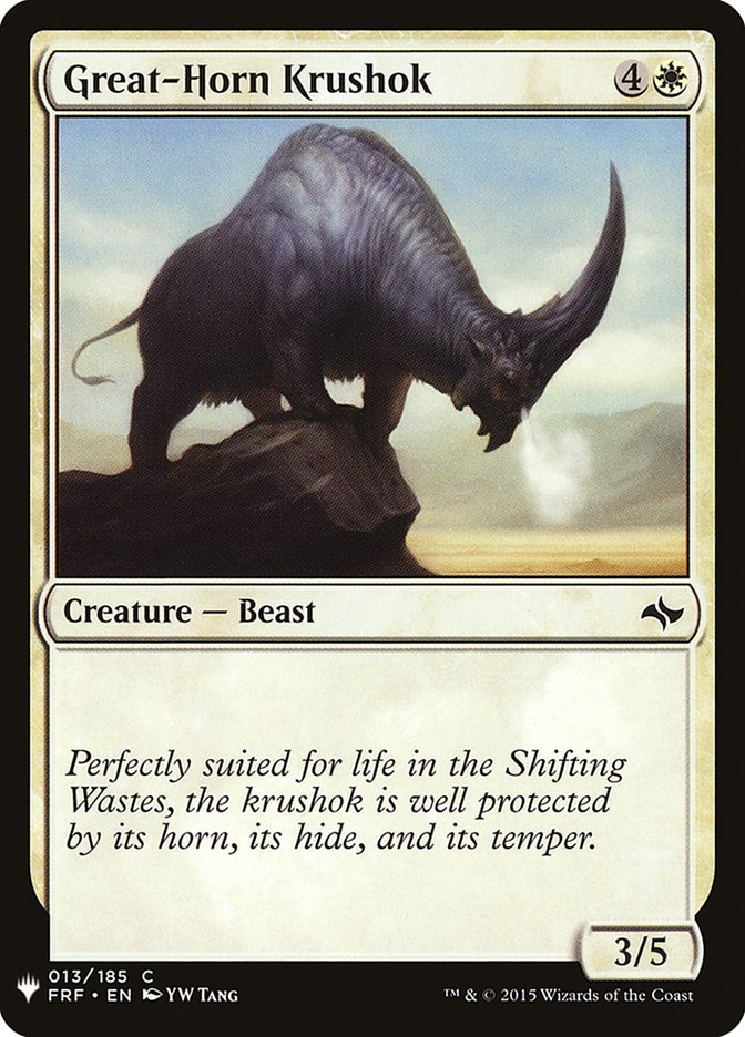 Great-Horn Krushok [Mystery Booster] | GnG Games