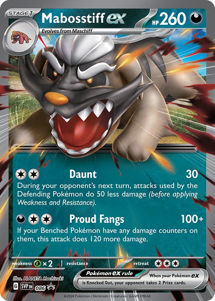 Mabosstiff ex (086) [Scarlet & Violet: Black Star Promos] | GnG Games