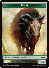 Beast // Treasure Double-Sided Token [Tarkir: Dragonstorm Commander Tokens] | GnG Games