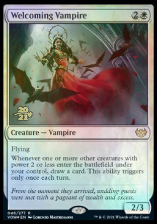 Welcoming Vampire [Innistrad: Crimson Vow Prerelease Promos] | GnG Games