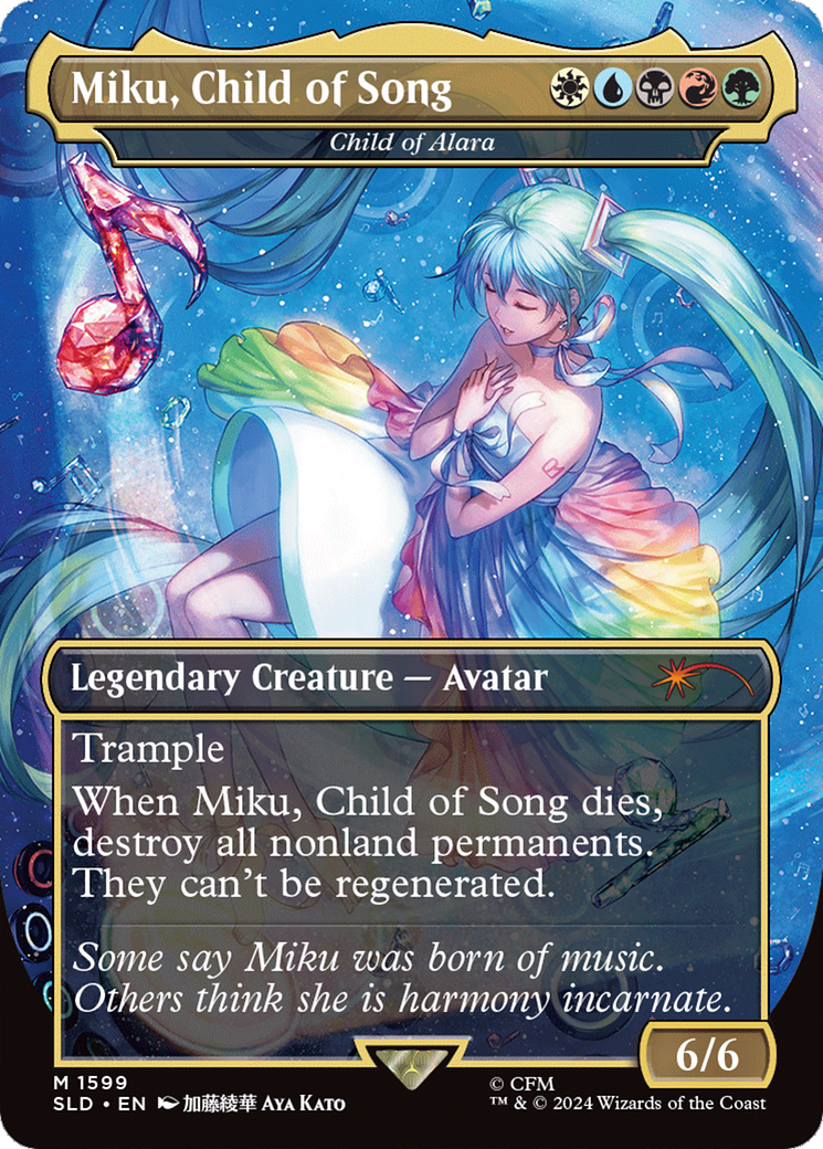 Miku, Child of Song - Child of Alara (Rainbow Foil) [Secret Lair Drop Series] | GnG Games