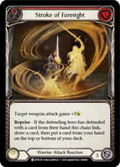 Stroke of Foresight (Red) [U-WTR138] (Welcome to Rathe Unlimited)  Unlimited Rainbow Foil | GnG Games