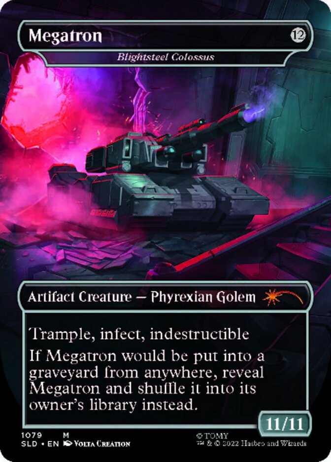 Blightsteel Colossus - Megatron (Borderless) [Secret Lair Drop Series] | GnG Games