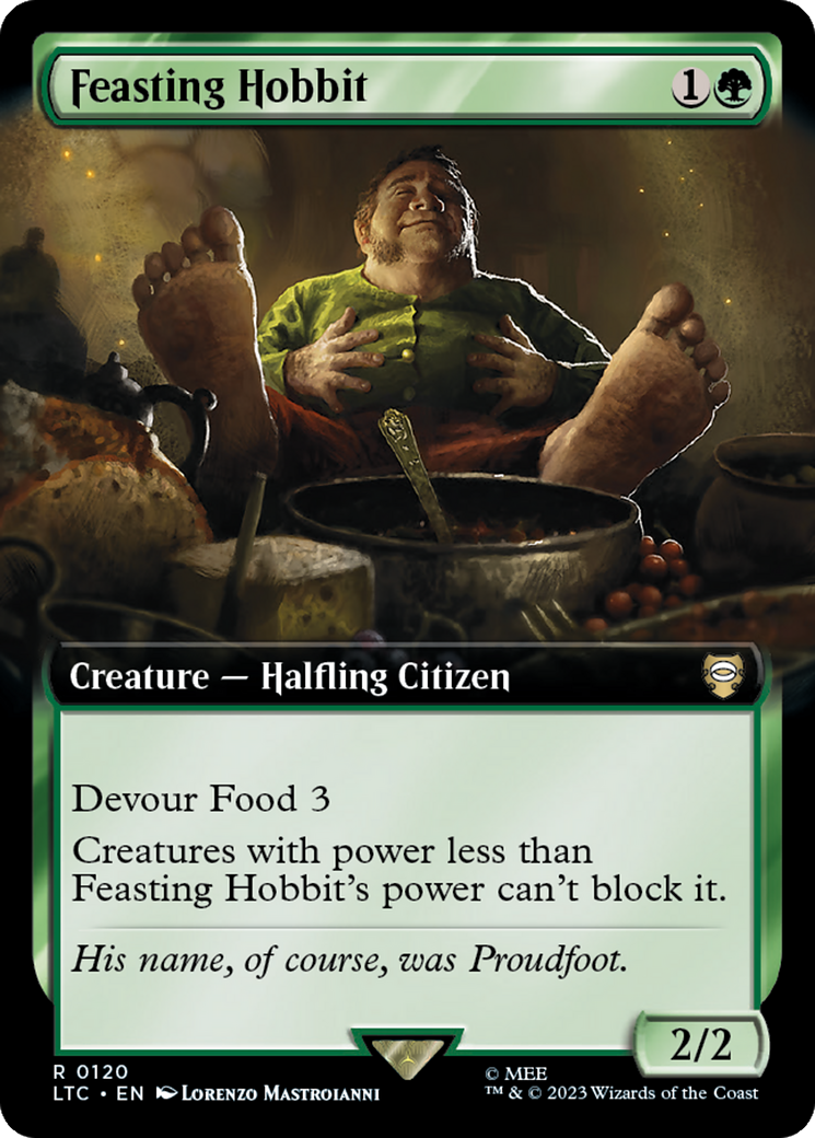 Feasting Hobbit (Extended Art) [The Lord of the Rings: Tales of Middle-Earth Commander] | GnG Games