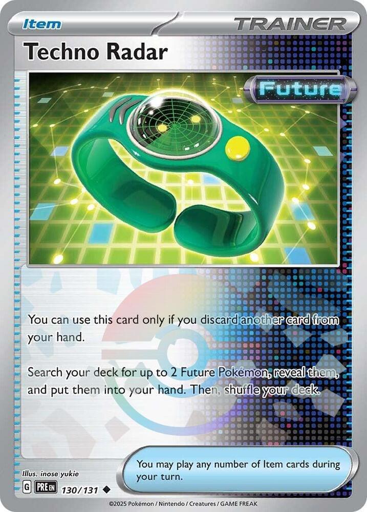 Techno Radar (130/131) (Poke Ball Pattern) [Scarlet & Violet: Prismatic Evolutions] | GnG Games