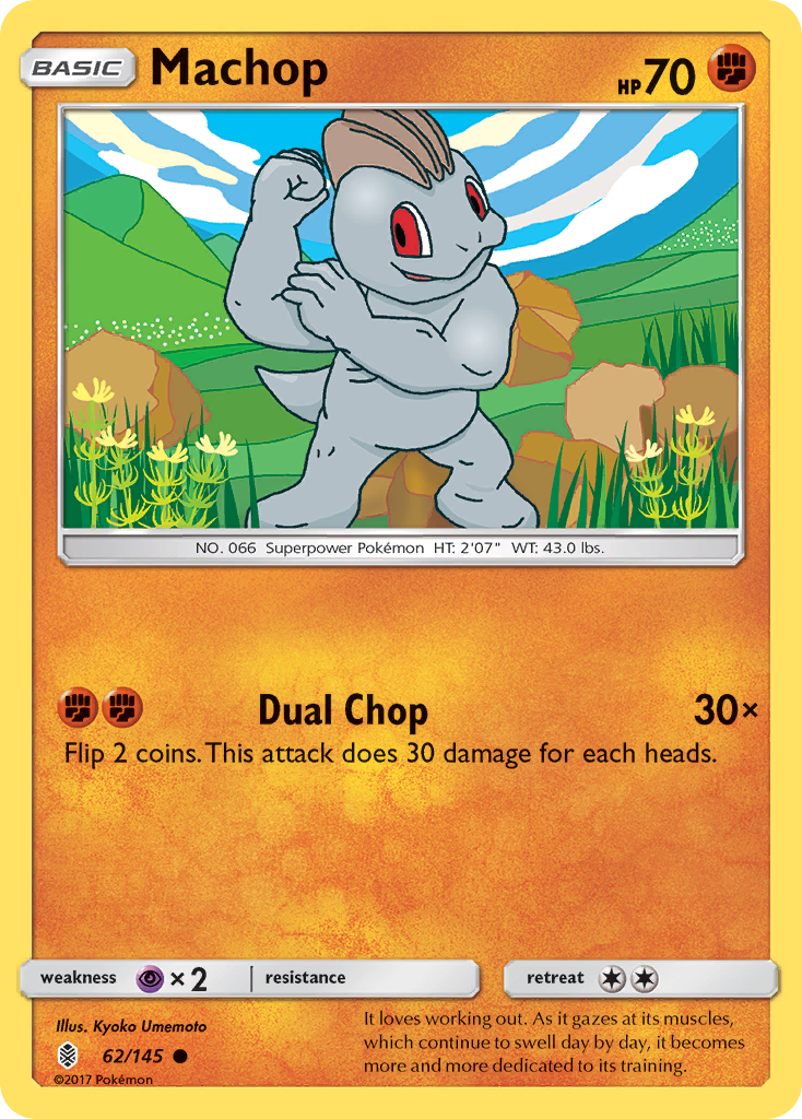 Machop (62/145) [Sun & Moon: Guardians Rising] | GnG Games