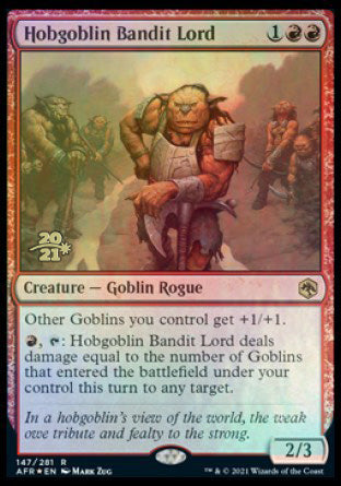 Hobgoblin Bandit Lord [Dungeons & Dragons: Adventures in the Forgotten Realms Prerelease Promos] | GnG Games