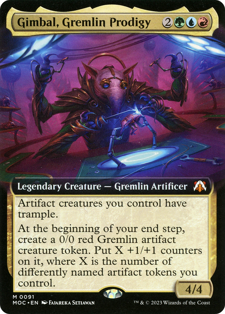 Gimbal, Gremlin Prodigy (Extended Art) [March of the Machine Commander] | GnG Games