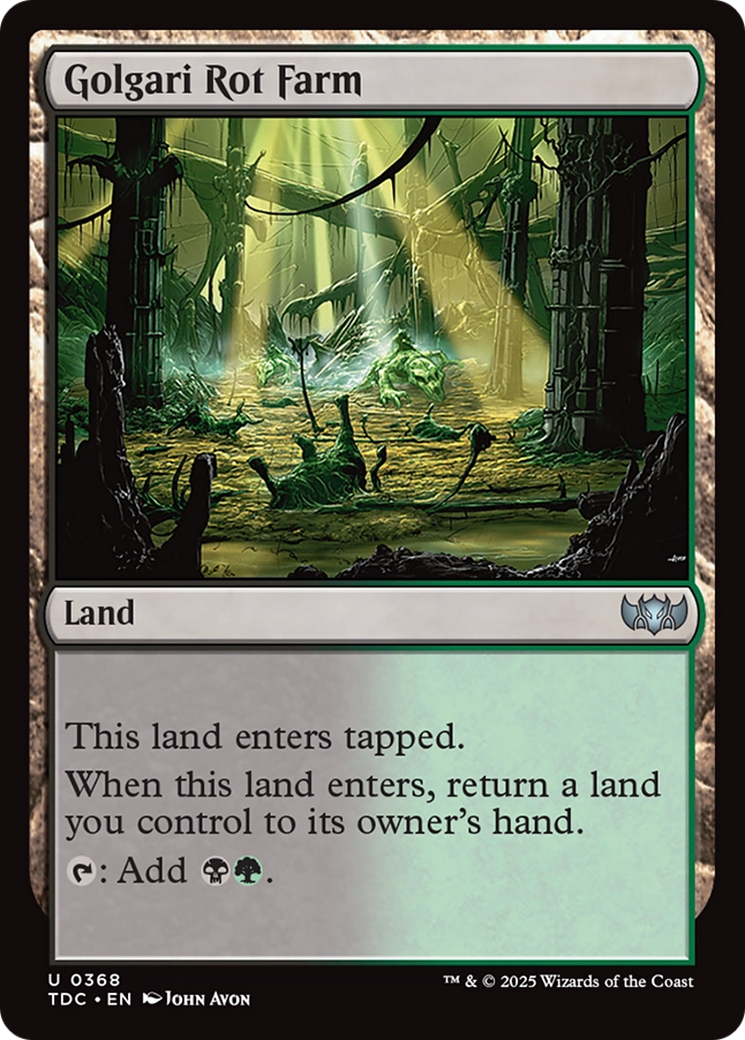 Golgari Rot Farm [Tarkir: Dragonstorm Commander] | GnG Games