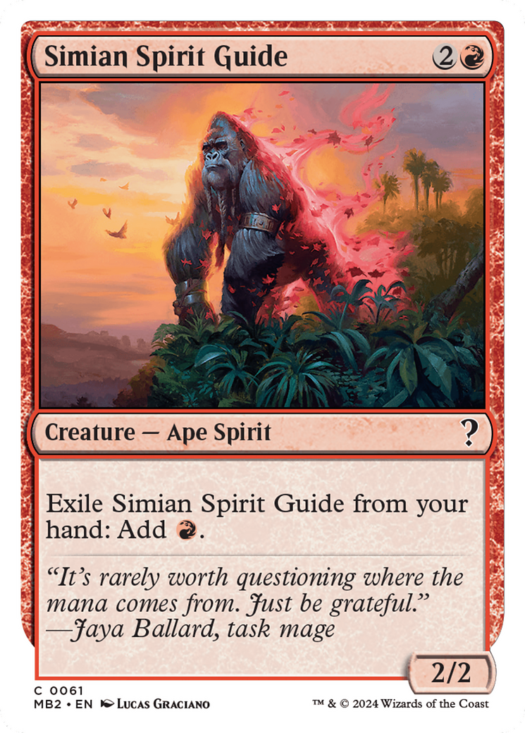 Simian Spirit Guide (White Border) [Mystery Booster 2] | GnG Games