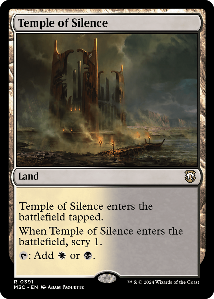 Temple of Silence (Ripple Foil) [Modern Horizons 3 Commander] | GnG Games