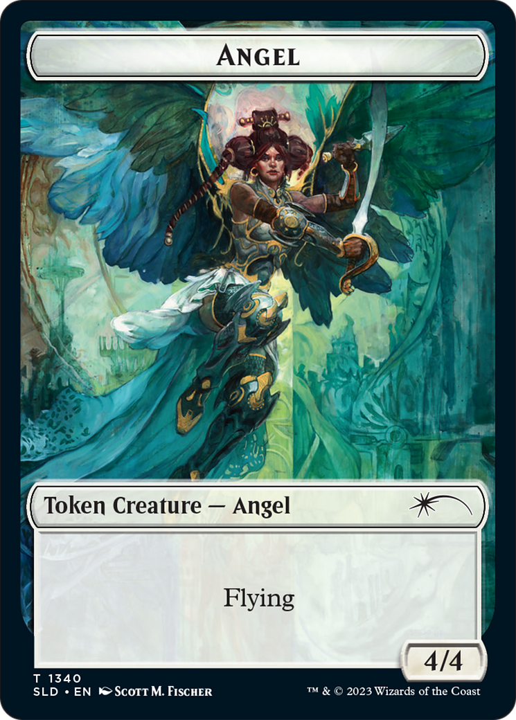 Angel (SLD) // Soldier (GRN) Double-Sided Token [Secret Lair: Angels Tokens] | GnG Games