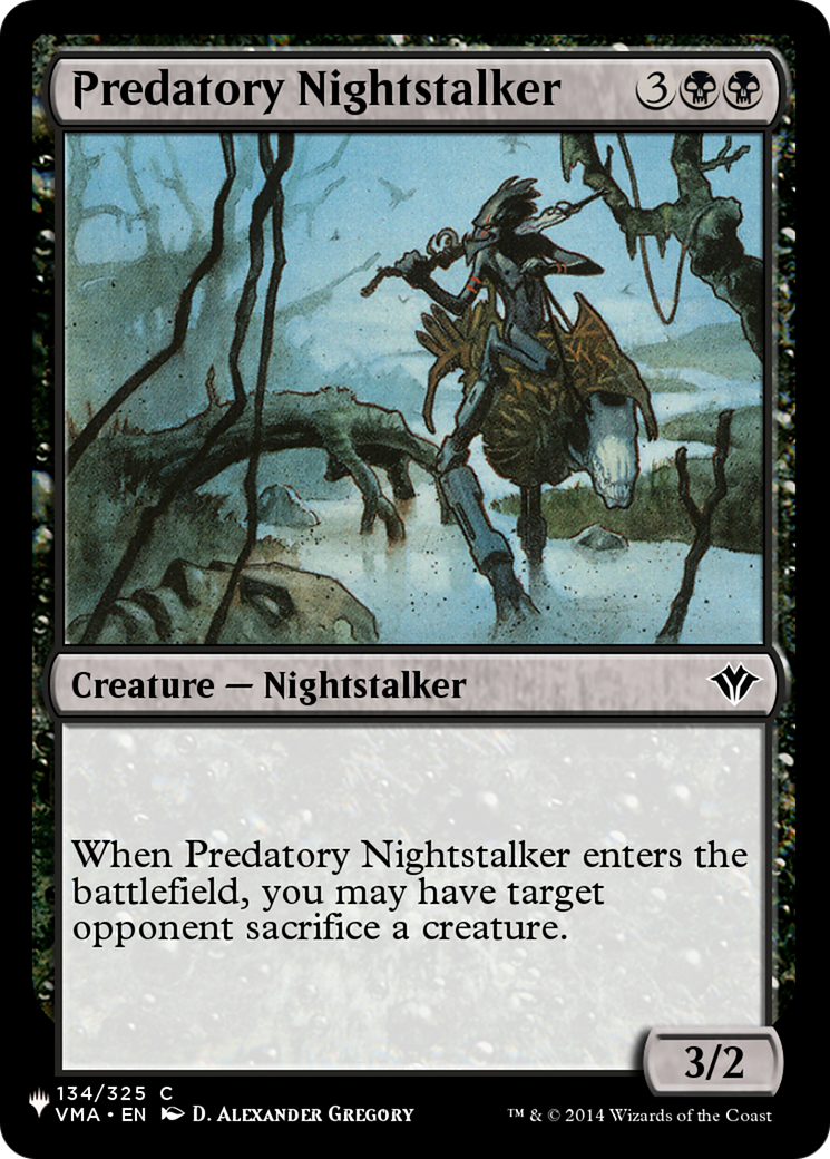 Predatory Nightstalker [The List] | GnG Games