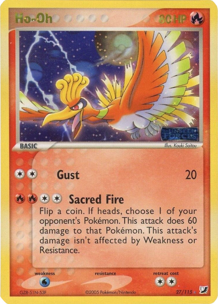 Ho-Oh (27/115) (Stamped) [EX: Unseen Forces] | GnG Games
