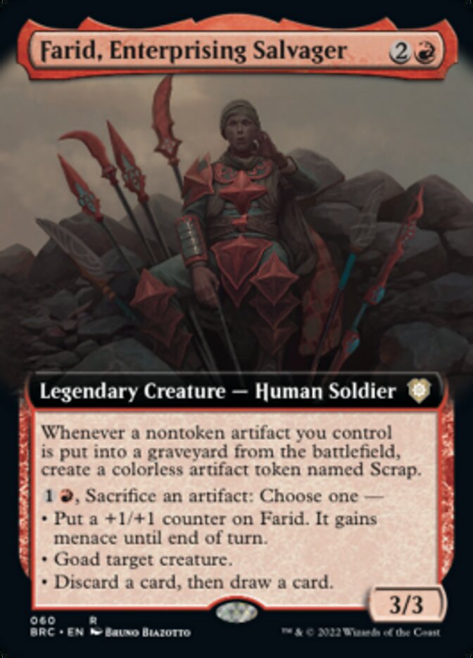 Farid, Enterprising Salvager (Extended Art) [The Brothers' War Commander] | GnG Games