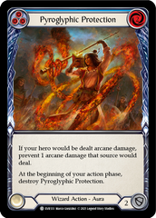 Pyroglyphic Protection (Blue) [EVR133] (Everfest)  1st Edition Rainbow Foil | GnG Games