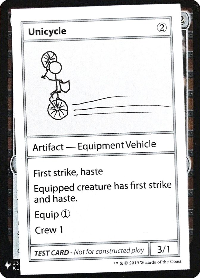 Unicycle [Mystery Booster Playtest Cards] | GnG Games