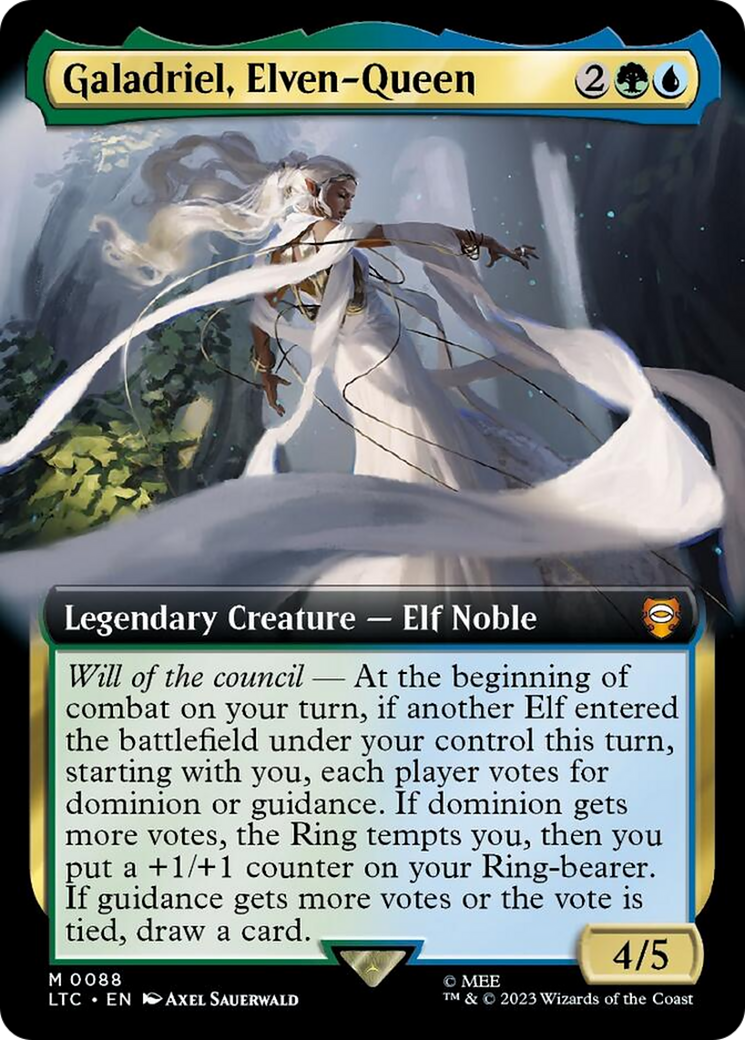 Galadriel, Elven-Queen (Extended Art) [The Lord of the Rings: Tales of Middle-Earth Commander] | GnG Games