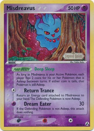 Misdreavus (40/92) (Stamped) [EX: Legend Maker] | GnG Games