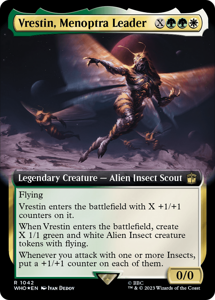 Vrestin, Menoptra Leader (Extended Art) (Surge Foil) [Doctor Who] | GnG Games