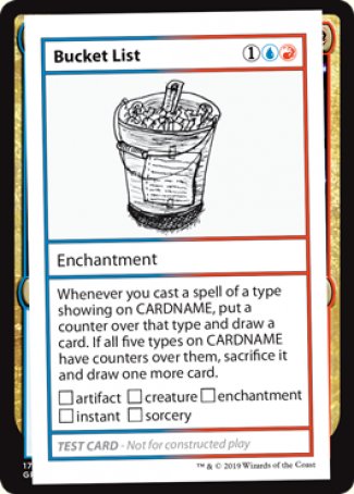 Bucket List (2021 Edition) [Mystery Booster Playtest Cards] | GnG Games