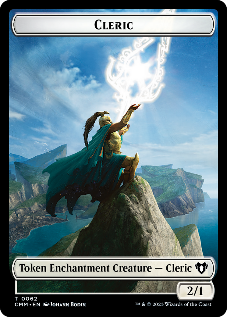 Elf Warrior // Cleric Double-Sided Token [Commander Masters Tokens] | GnG Games