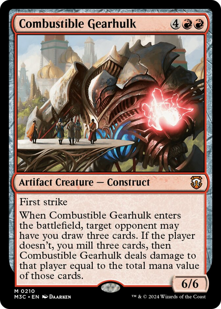 Combustible Gearhulk (Ripple Foil) [Modern Horizons 3 Commander] | GnG Games