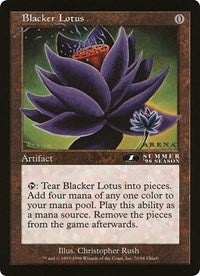 Blacker Lotus (Oversized) [Oversize Cards] | GnG Games