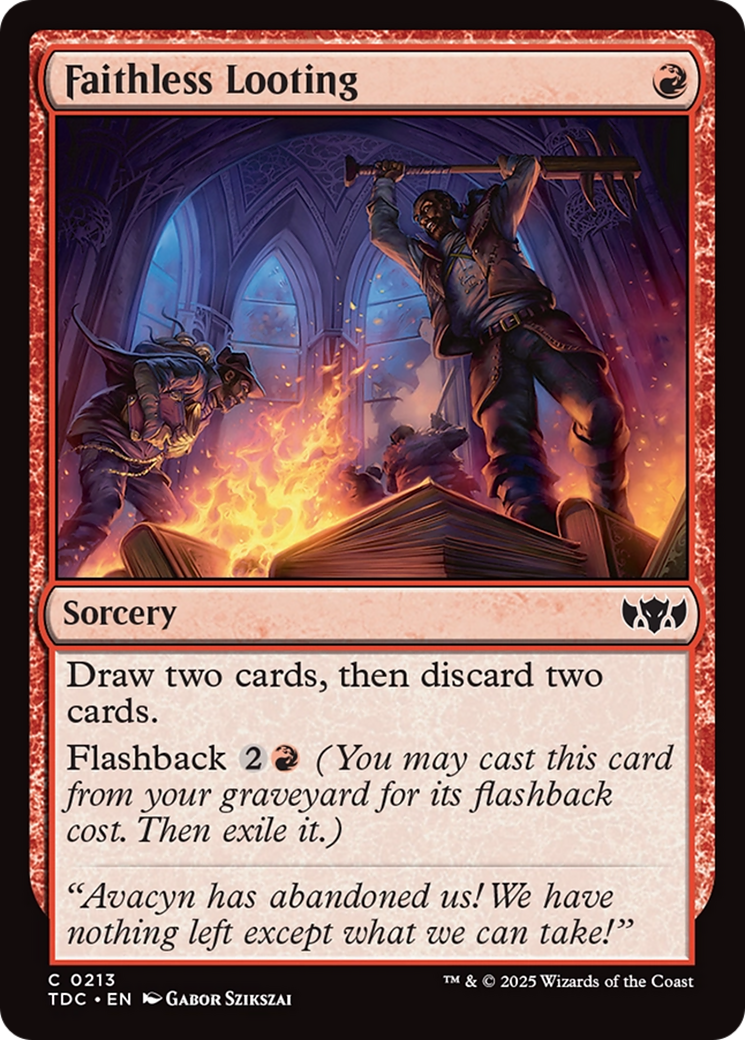 Faithless Looting [Tarkir: Dragonstorm Commander] | GnG Games