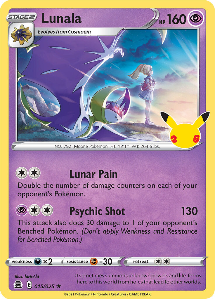 Lunala (015/025) [Celebrations: 25th Anniversary] | GnG Games