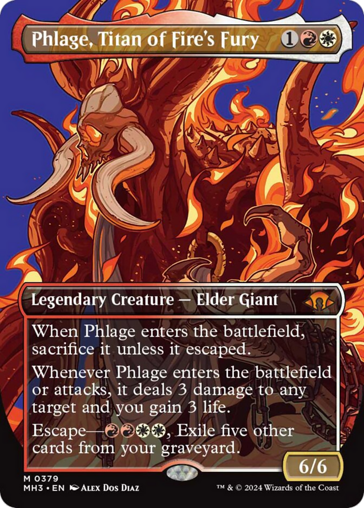 Phlage, Titan of Fire's Fury (Borderless) [Modern Horizons 3] | GnG Games