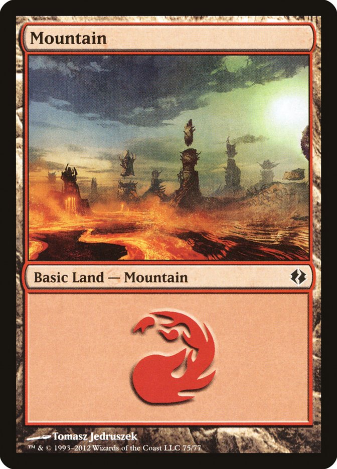 Mountain (75) [Duel Decks: Venser vs. Koth] | GnG Games