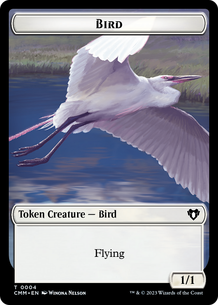 Copy (54) // Bird Double-Sided Token [Commander Masters Tokens] | GnG Games