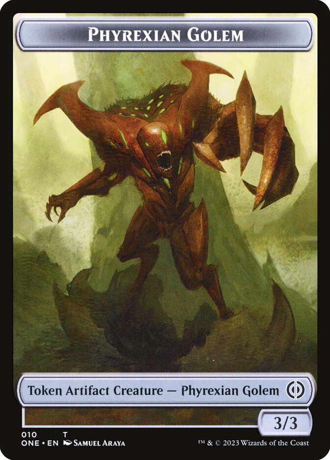 Phyrexian Goblin // Phyrexian Golem Double-Sided Token [Phyrexia: All Will Be One Tokens] | GnG Games